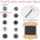 thumbnail image 2 of Kit para hacer pulseras negras con 250 cuentas de piedra natural de 8 mm, redondas, de hematita, lava y ojo de tigre., 2 of 5