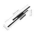 thumbnail image 2 of KAKOWELY Wall Light For Vanity Area Wall Light Black PVC Minimalist 1Pack, 2 of 8