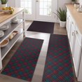 thumbnail image 2 of Green and Red Christmas Plaid Pattern Kitchen Rugs Sets Of 3,Kitchen Runner Rugs Non Skid Washable,Decorative Kitchen Floor Mats for Kitchen,Sink,Laundry,17"x30"+ 17"x47" + 17"x59", 2 of 6