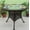 Antique Brown, variant on 36" Round Resin Bistro Table w/Glass Top (Has Umbrella Hole) V36BT ANT BROWN