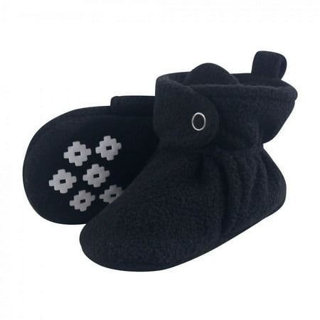 

Little Treasure Baby and Toddler Cozy Fleece Booties Black 6-12 Months