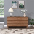 thumbnail image 2 of Meridian Furniture Kent Walnut Solid Ash Wood Dresser, 2 of 11