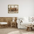 thumbnail image 2 of Stupell Industries Cowboys And Horses Farm Western Painting Metallic Gold Framed Floating Canvas Wall Art, 24x30, by Marilyn Hageman, 2 of 8