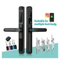 thumbnail image 2 of Tuya App Waterproof Smart Door Lock Aluminum Biometric Lock Fingerprint Door Handle Digital Keyless Lock For Glass Sliding ,Integrated Smart Home, 2 of 7