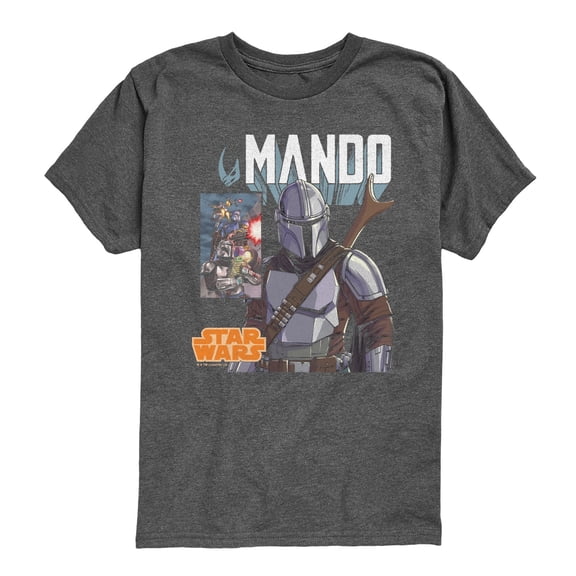 Star Wars - Mando Boxes - Youth Boys Short Sleeve Graphic T-Shirt