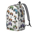 thumbnail image 2 of Monster Cartoon Truck White Pattern Backpack for School, Cute School Bag with Adjustable Shoulder Straps and Padded Back, 15.7"x11.8"x5.5", 2 of 5