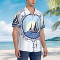 thumbnail image 5 of Bixox Men's Hawaiian Shirts Men's Not All Who Wander Are Lost2 Print Short-Sleeve Shirt-Medium, 5 of 8