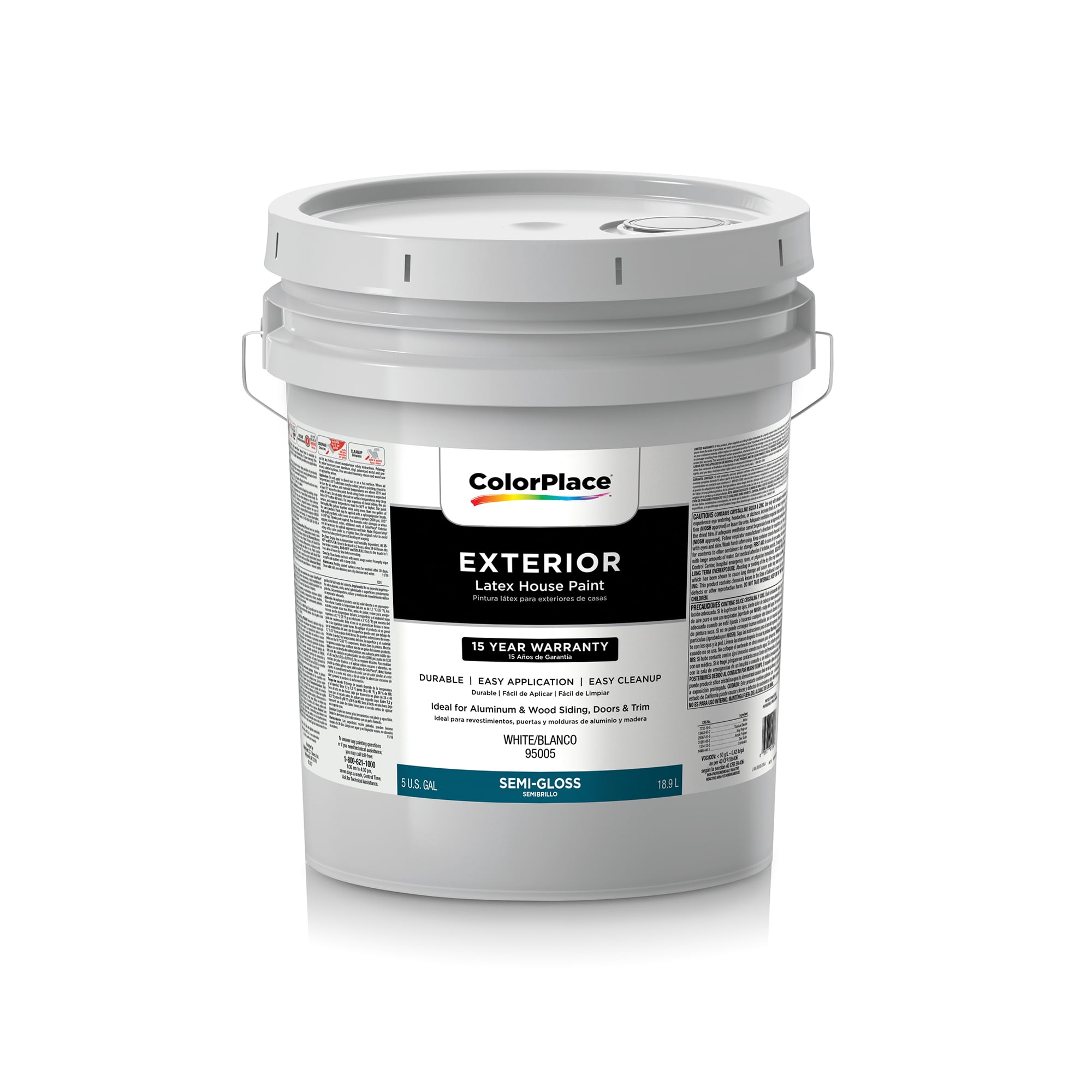 ColorPlace Ultra Premium Interior Paint & Primer, Flat, White Base, 1