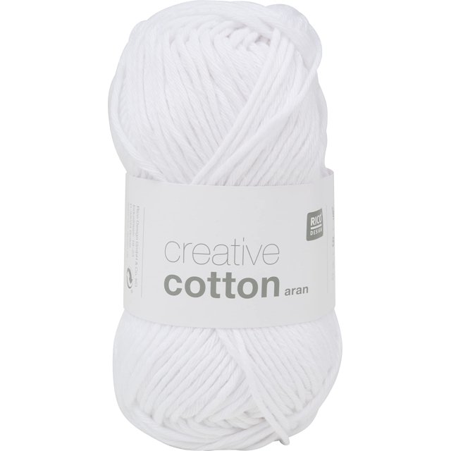 Rico Design Creative Cotton Aran - White (080)
