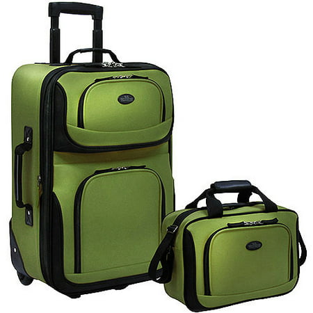 U.S. Traveler Rio 2-Piece Carry-On Luggage Set, Multiple Colors - www.paulmartinsmith.com