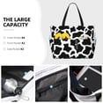 thumbnail image 3 of Fotbe Cow Print Black White Bolsa de Viaje para Playa - Resistente al Agua, Bolsa Tote de Gran Capacidad y Ligera con 7 Bolsillos para Mujeres y Hombres, 3 of 7