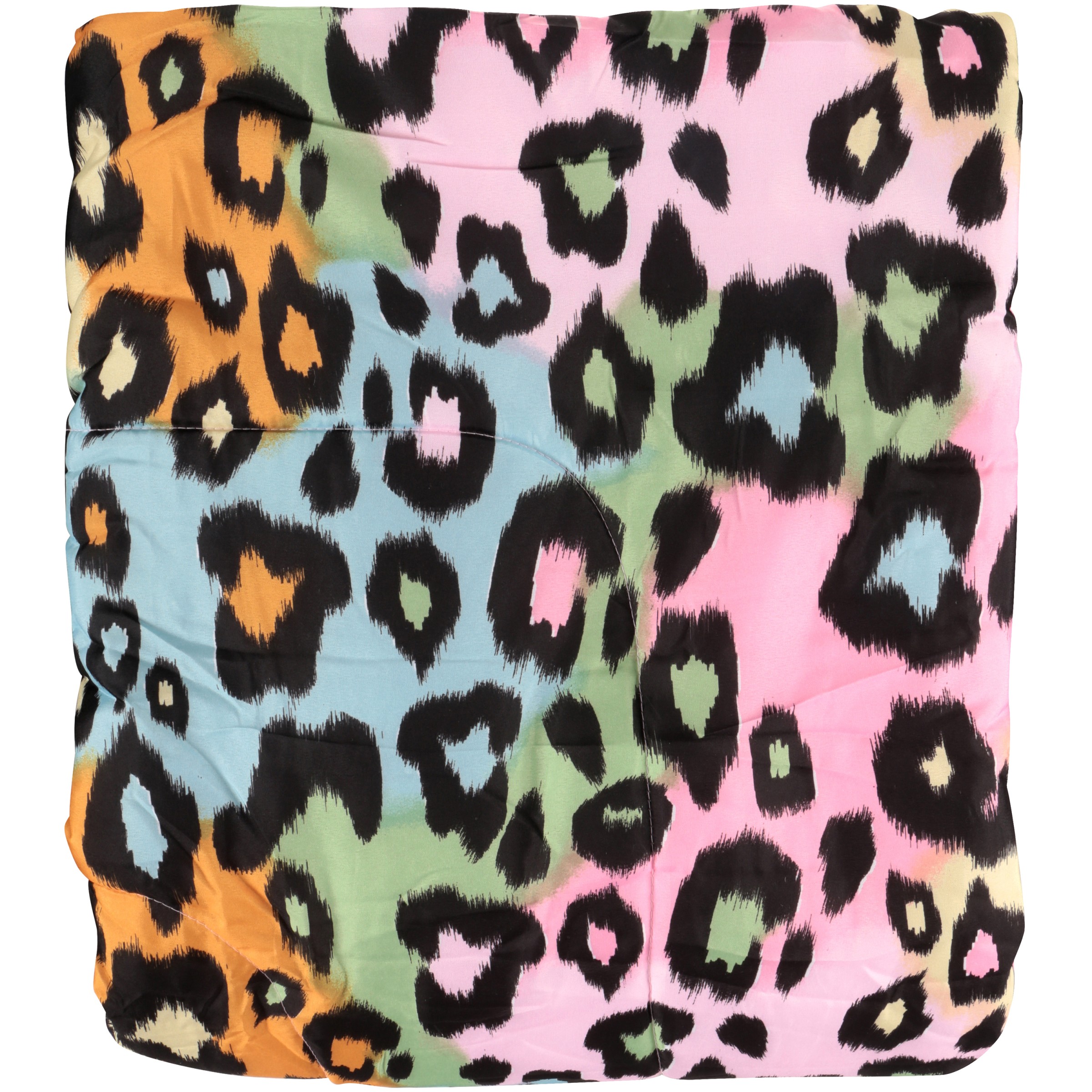 My Room Leopard Twin 5 Piece Bed in a Bag Bedding Set, Polyester, Pink, Sky Blue, Multi, Female, Child - image 3 of 4