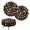 Colorful Mushroom Pattern, variant on CHAQLIN Sun and Moon Polyester Bar Chair Covers with Dustproof, With Elastic Bands Easy to Clean Round Bar Stool Seat Covers for Bathroom