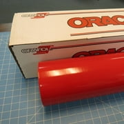 Red 24" x 10 Ft Roll of Glossy Oracal 651 Vinyl for Craft Cutters and Vinyl Sign Cutters