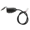 thumbnail image 3 of Ouitble Enchufe de Cargador USB Dual, Adaptador de Cargador de Coche de Carga rápida QC3.0 Dual USB Negro con Pantalla de Voltaje para Motocicleta, 3 of 5