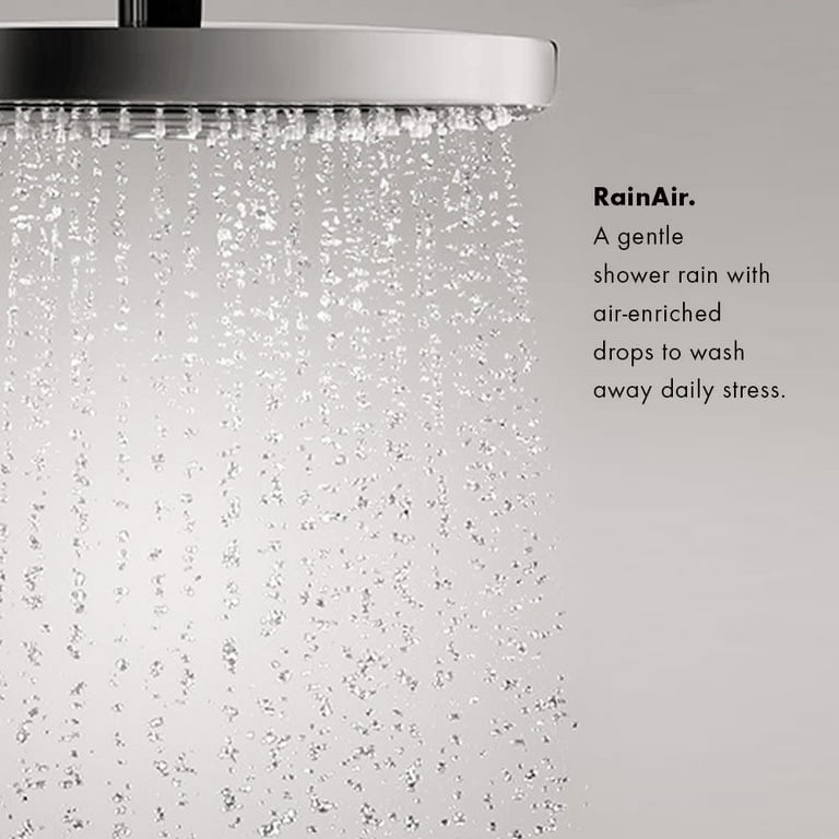 Hansgrohe Croma Showerpipe 220 1-Jet, 2.5 GPM in Brushed Nickel