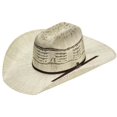 thumbnail image 2 of Ariat Ivory/Brown Straw Bangora 4.375in Crown Hat 6.75, 2 of 2