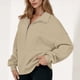 thumbnail image 5 of HongQid Women's Half Zip Sweatshirts Fleece Stand Collar Long Sleeve Oversized Pullovers with Pockets, 5 of 5