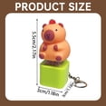 thumbnail image 3 of Capybara Keychain Capybara Keychain Keyboard Clicker Stress Reliever For Women Men Portable Animal Pendant Bag Charm Keyboard, 3 of 7