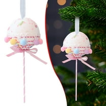 SeekLGT Cute Christmas Ice Cream Dessert Ornaments Mini Faux Donut Cupcake Candy Tree Hanging Decor Colorful Sweet Treat Props for Holiday Party