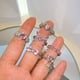 thumbnail image 4 of Anillo de corazón Irregular de cristal Rosa Y2K para mujer, anillo abierto de amor de ópalo de circón brillante Vintage, joyería de fiesta Punk Kpop para niña, regalos 2023, 4 of 4
