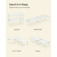thumbnail image 4 of Set of 2 Metal Kitchen Counter Shelves - Stackable, Expandable Spice Racks, Cabinet & Countertop Organizers, Shelf Risers for Space Saving, White, 4 of 6