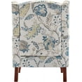 thumbnail image 3 of Hommow Upholstered Accent Chair, Floral Print Fabric Armchair,Blue, 3 of 6