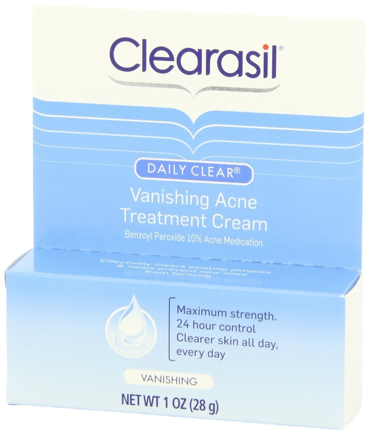 Clearasil Stubborn Acne Control 5in1 Spot Treatment Cream, 1 oz (Pack of 3)