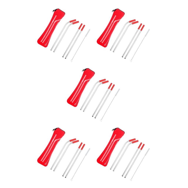 Naiovety Stainless Steel Straws Reusable Metal Straw Tube Kitchen Bendable Tool Straight Sucking for Camping Hiking Outdoor Type5 NO5 Naiovety CBP592599