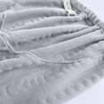 thumbnail image 4 of Kaemgyyd Women's Fuzzy Pajama Pants Comfy Warm Fleece Pj Loungewear Plush Wide Leg Adjustable Trousers Sleepwear, 4 of 5