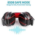 thumbnail image 3 of Kids Headphones Wired Headphone with Microphone Control Folding On-Ear 3.5mm Headset for Kids, Girls, Boys, Children, Foldable Headsets for School Tablet (Black/Red), 3 of 6