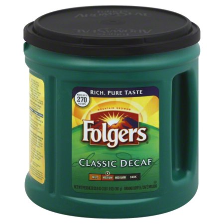Folgers Coffee, Decaffeinated, Ground, 33.9 oz