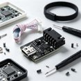 thumbnail image 4 of Microcontroller Development Module with USB Cable Link for Firmware Loading, Board Testing, Project Diagnostics, Repair Work, and Class Use, 4 of 10