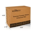 thumbnail image 2 of Cintas de transferencia térmica de escritorio Edraco Enhanced Wax, 8 rollos, 2 of 7