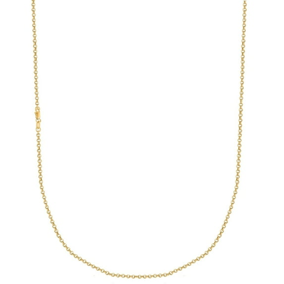 10k Yellow Gold Rolo Foot Ankle Chain Anklet, Bracelet, or Chain Necklace 2.3mm