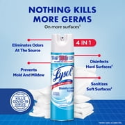 Lysol Disinfectant Spray, Sanitizing and Antibacterial Bathroom Spray, Deodorizer, Crisp Linen, 19 oz (Pack of 2)