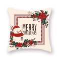 thumbnail image 1 of Cateissary Funda de almohada de 2 piezas con estampado de elementos navideños, decoración de funda de almohada de poliéster lavable para sofá, funda de Kits de decoración para fiestas B-06720 Cateissary HA007819-20, 1 of 6