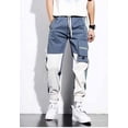 thumbnail image 1 of Loose Fit Multi Pocket Joggers For Spring Summer, Men's Street Style Waist Drawstring Casual Pants Cargo Pants For Fitness Outdo, 1 of 5