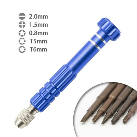 

5-in-1 Small Screw Driver(torxT5~T6 +1.5 -2.0 star0.8) forCellphone Electronic
