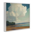 thumbnail image 2 of Stupell Industries Coastal Clouds over Extensive Beach White Framed Giclee Art, 30 x 24, by Elara Yasna, 2 of 7