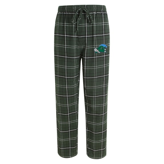 Men's Concepts Sport Hunter Green/Black Tulane Green Wave Ultimate Flannel Pants