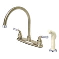 thumbnail image 2 of Kingston Brass KB794 8-Inch Centerset Kitchen Faucet, Polished Chrome/Polished Brass, 2 of 3