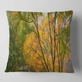 thumbnail image 2 of Designart Canopy of Maple Trees in Fall - Floral Photo Throw Pillow - 18x18, 2 of 5