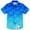 Palm Tree Blue Gradient, variant on Aideaone Boys Button Down Shirt Hawaiian Short Sleeve 3D Print Shirts for Kids Summer Beach 5-14 Years
