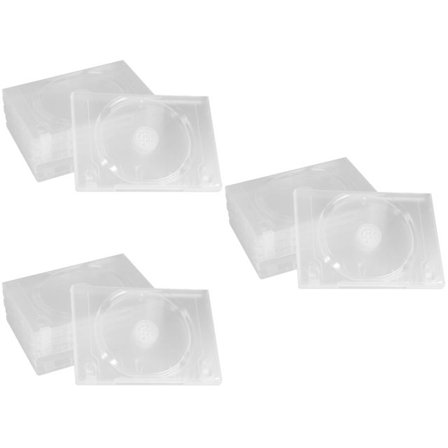 Caja de almacenamiento de CD de 18 piezas, transparente, para DVD, portátil, para cine en casa, doble disco