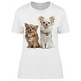 thumbnail image 1 of Two Serious Chihuahuas Sitting T-Shirt Women -Image by Shutterstock, Female Large, 1 of 2