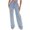 M Light Blue Leather Pants for Women, variant on KIJBLAE Women's Bottoms Fashion Full Length Trousers Jeans Denim Pants For Girls Solid Color Comfy Lounge Casual Pants Blue XXL