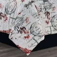 thumbnail image 3 of Sapphire Home 7 Piece Queen Comforter Set with Shams Bedskirt Cushions, Paris Eiffel Tower Theme Bed Cover Bed in a Bag, Red White, 7pc Comforter Queen Paris Red, 3 of 6