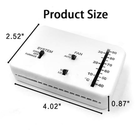 Rv RV Thermostat, RV Analog Thermostat Heat/ Cool Replacement For  RVs 3106995.032