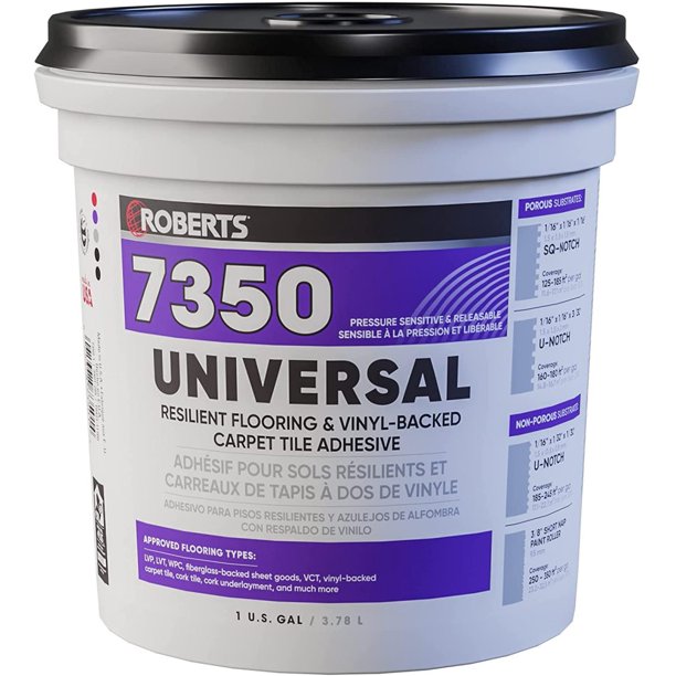 Roberts 7350 1 Flooring Adhesive Gallon Off White Com Roberts 7350 1 Flooring Adhesive, Roberts Universal Flooring Adhesive
